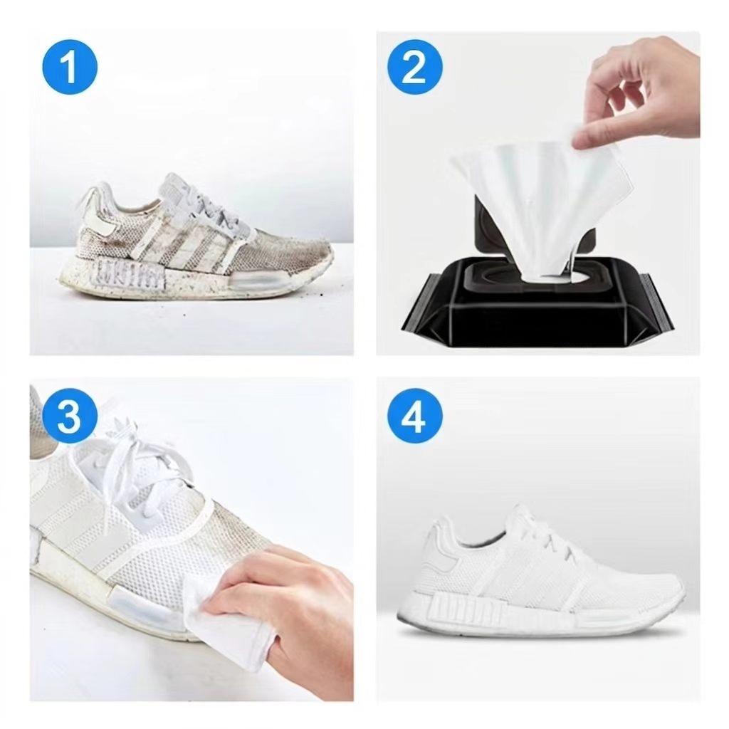 使い捨てスニーカークリーニングワイプ 12枚入りまたは30枚 - Care For Sneaker のレビューと価格