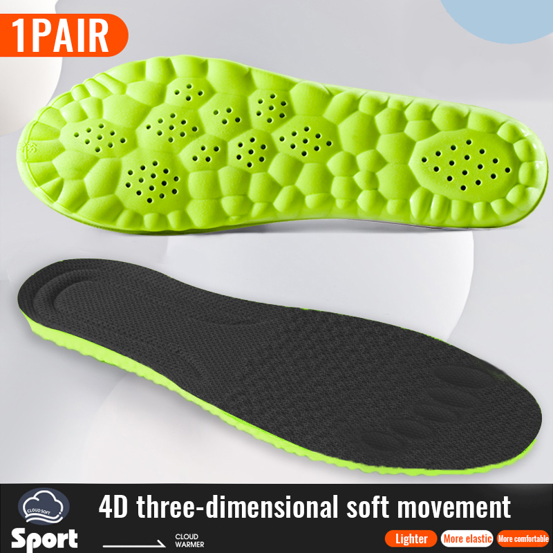 1 ペアのメモリーフォームインソール靴用男性女性ナノ抗菌マッ - Care For Sneaker のレビューと価格